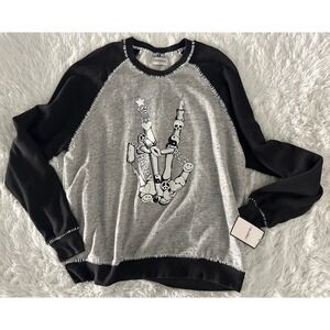 Nwt Lauren Moshi Love Happy Peace Sweatshirt sz L Large